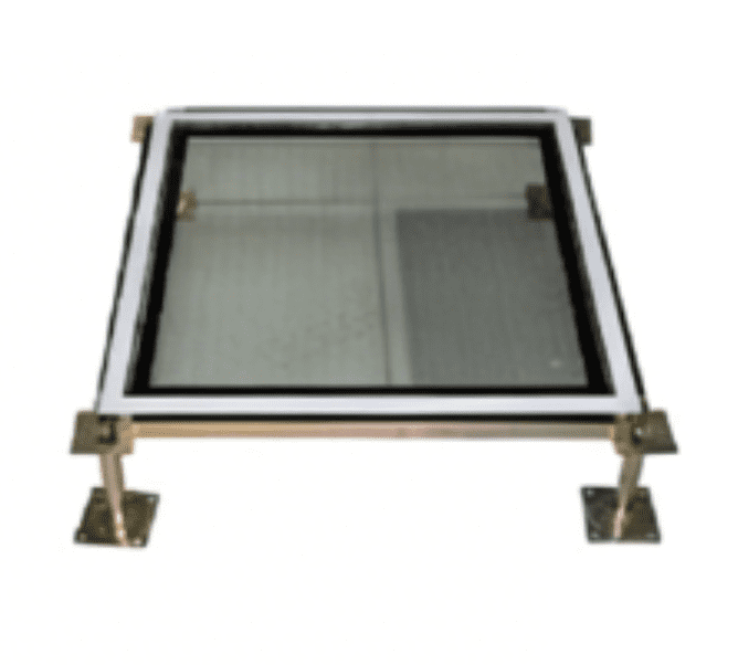 Glass anti-static raised floor